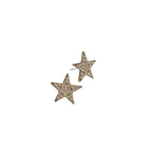 Hot Tomato Crystal Star Stud